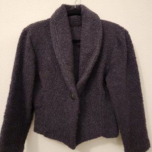 Short, cropped lightweight jacket in dark gray, Size- Small